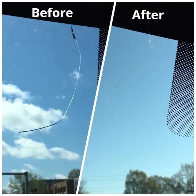 Before And After Of A Car Window After Repair | Virginia Beach, VA | Jody Repair