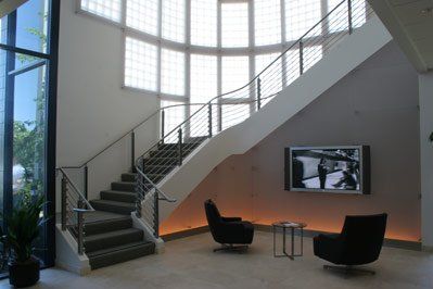 Metal Fabrication South San Francisco — Curve black staircase in South San Francisco, CA