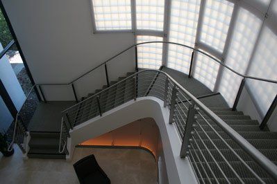 Elevator Metal — The curvy black staircase in South San Francisco, CA