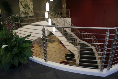 Metal Fabrication South San Francisco — Black stair in front of the terrace in South San Francisco, CA