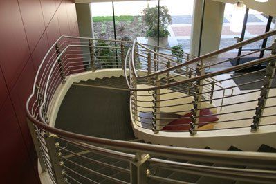 Metal Fabrications Bay Area — The Long wavy staircase in South San Francisco, CA
