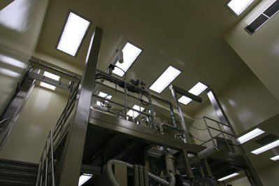 Biotech Metal — Metal railing bottom view in South San Francisco. CA