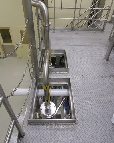 Biotech Metal — Metal railing Top view in South San Francisco. CA