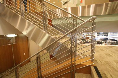 Metal Installation — Golden stair in South San Francisco, CA