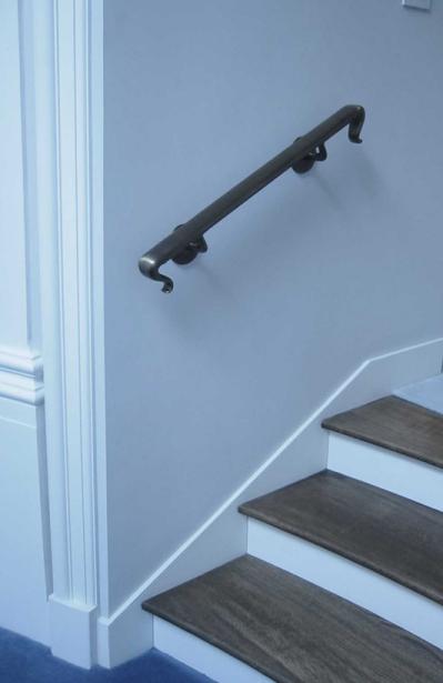 Metal Railing — Stair with small metal handle side view in South San Francisco, CA