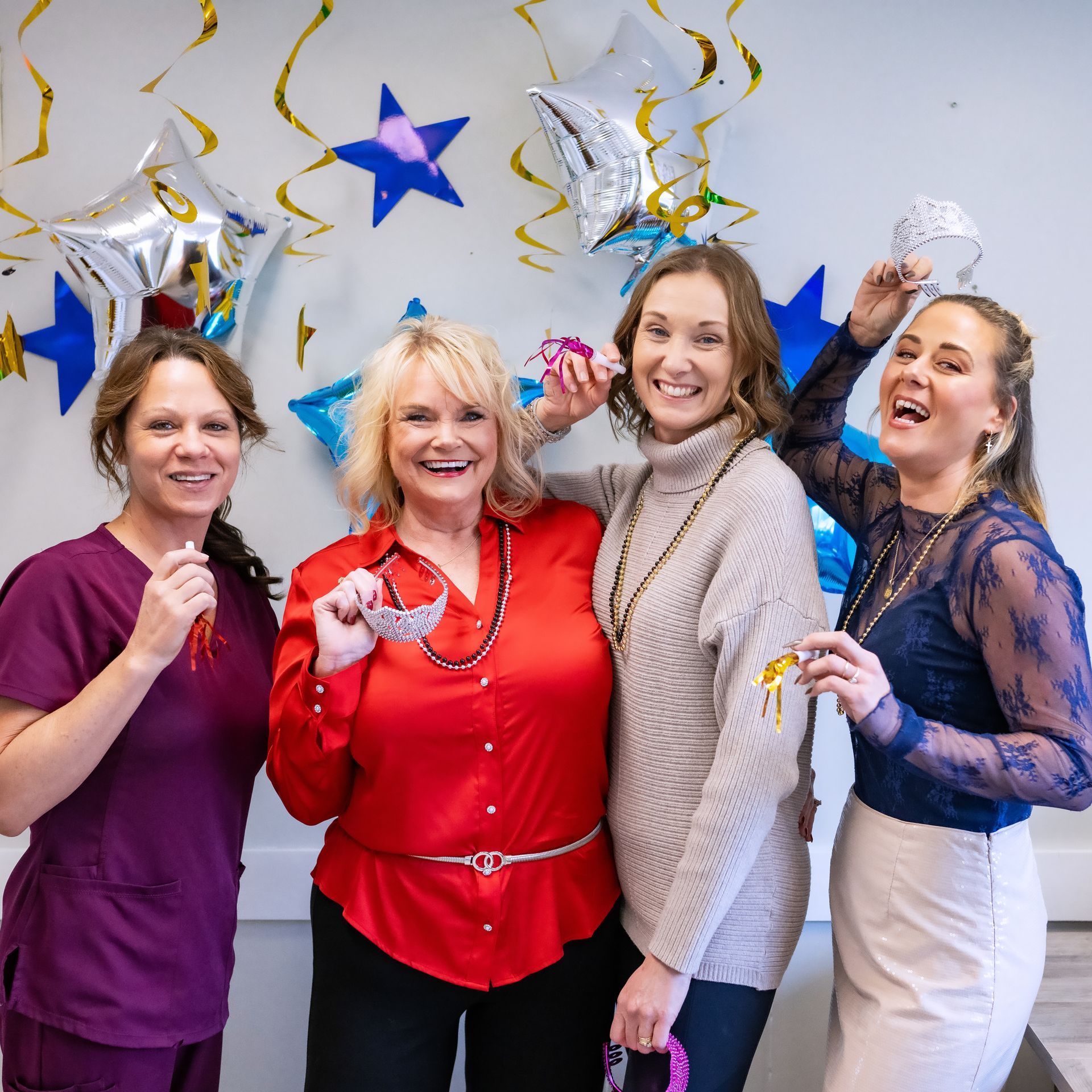 The logo for dr. gillis 's wellness center says `` we care ''.