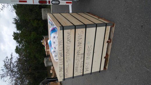 Photos of Nevis (St. Kitts and Nevis) Crate Donation for Local School
