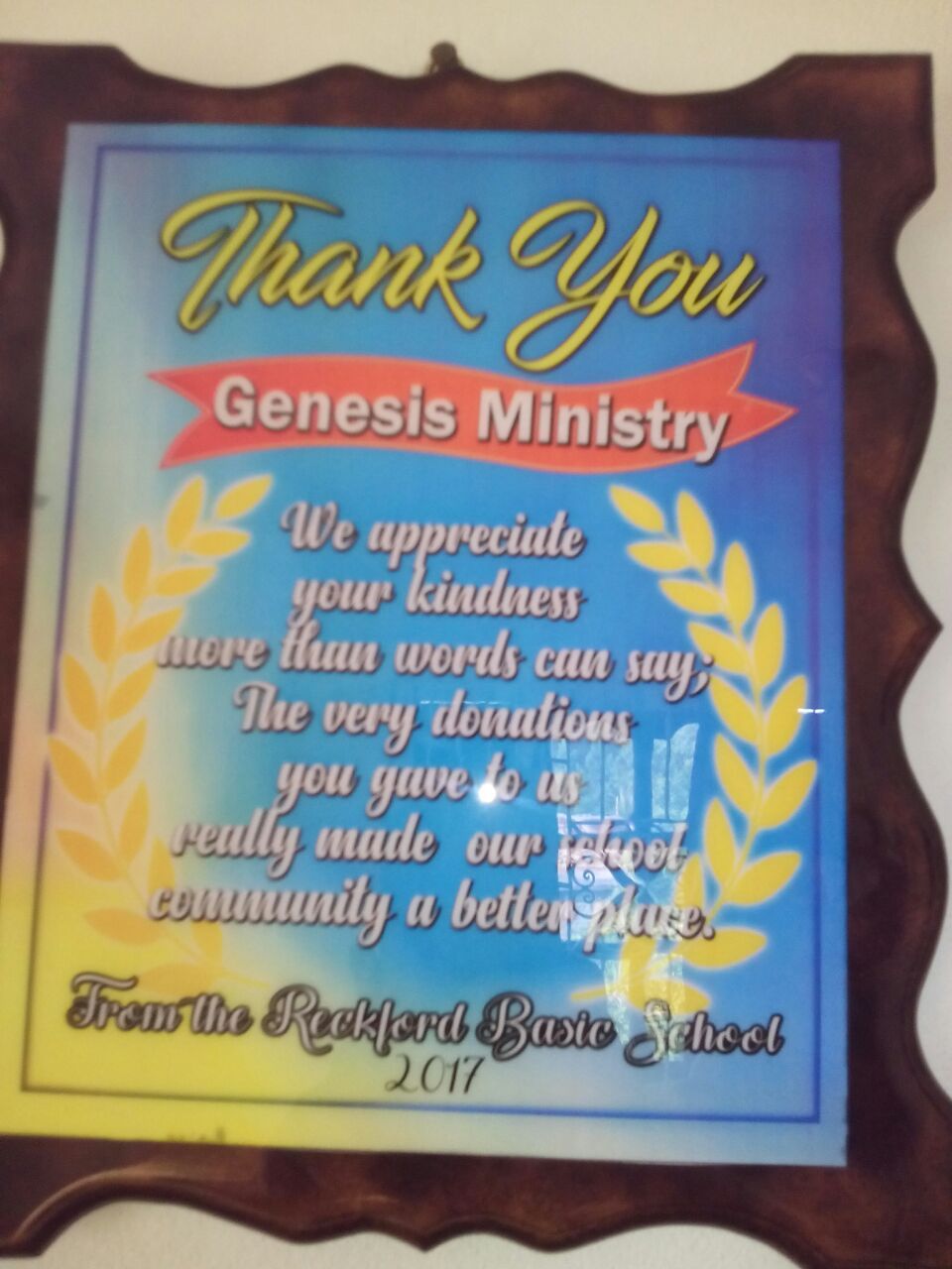 School Graduation Photos for Schools Assisted by Genesis Outreach