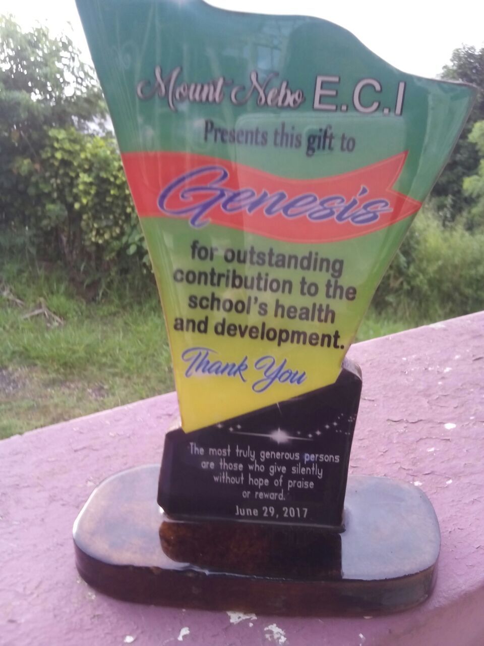 School Graduation Photos for Schools Assisted by Genesis Outreach