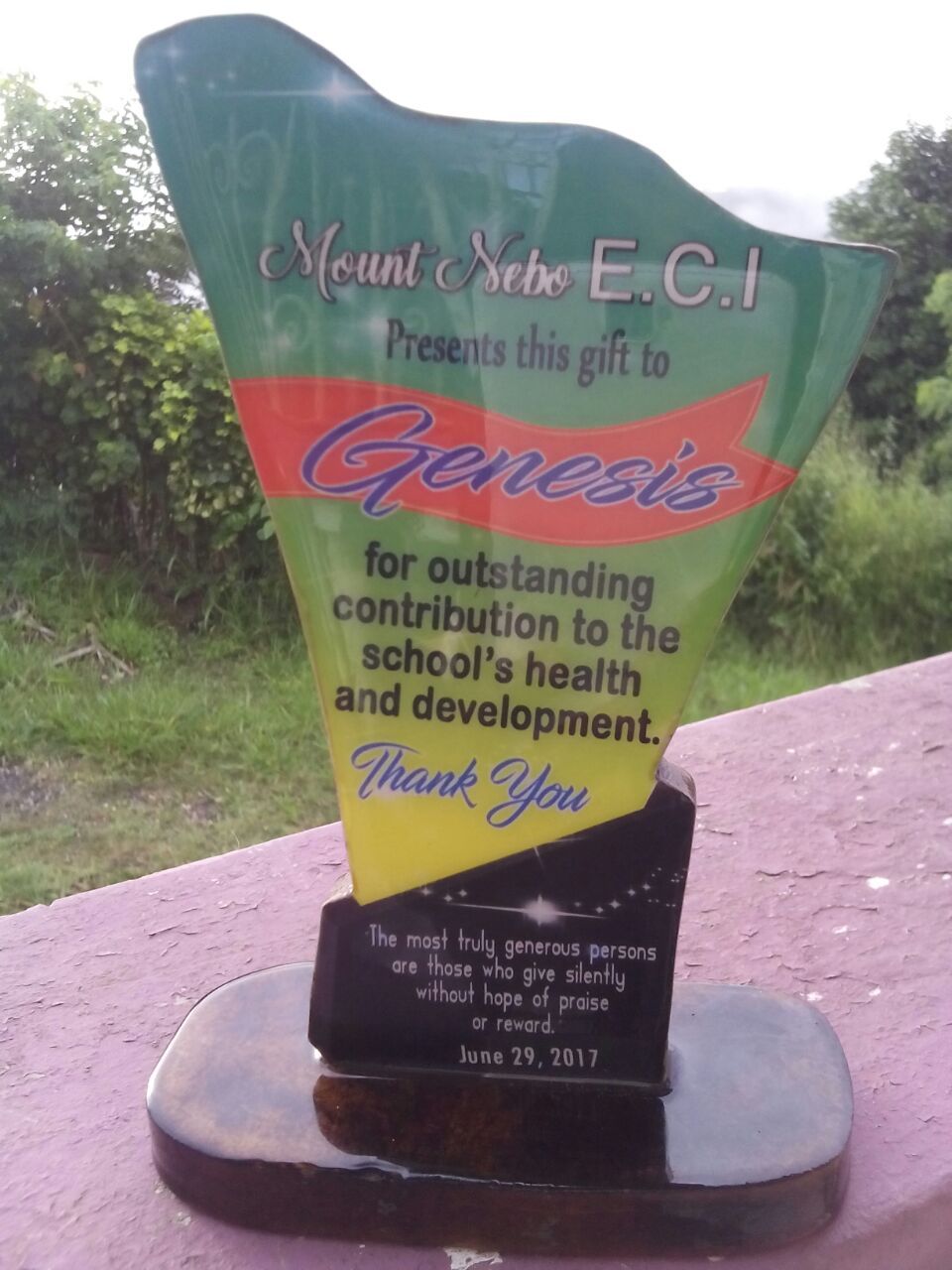 School Graduation Photos for Schools Assisted by Genesis Outreach