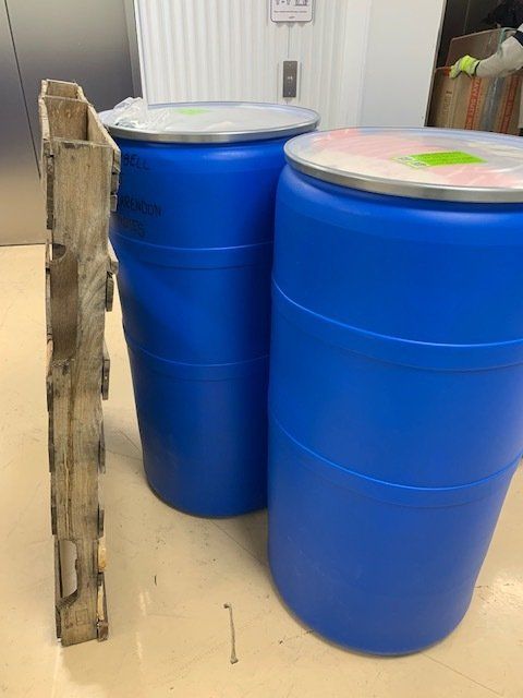 Storage Facility Housing Food and Clothing Donations and Shipments Being Prepared to Ship Overseas