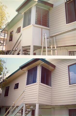 A Before And After Picture Of A House With Stairs — All Style Home Improvements in Hay Point, QLD