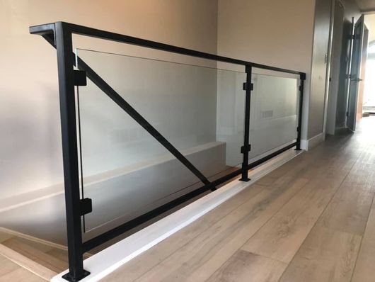 Window Stair Railway with Metal Frame — Aurora, CO — TNT Glass LLC