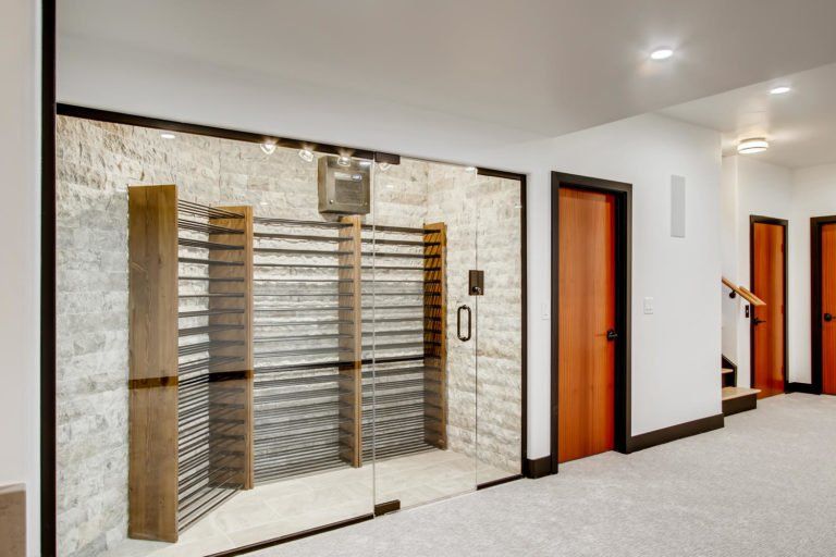 Shelveswine Room with Glass Walls — Aurora, CO — TNT Glass LLC