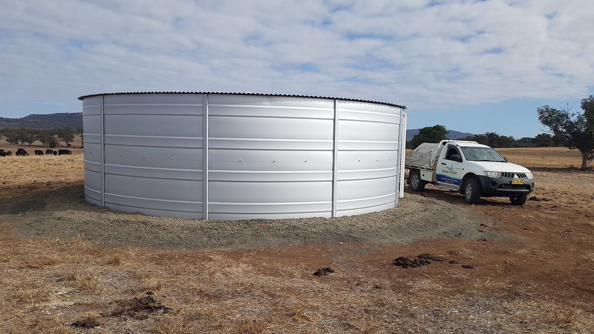 Large Green Water Tank — Wade N Water In Nemingha, NSW