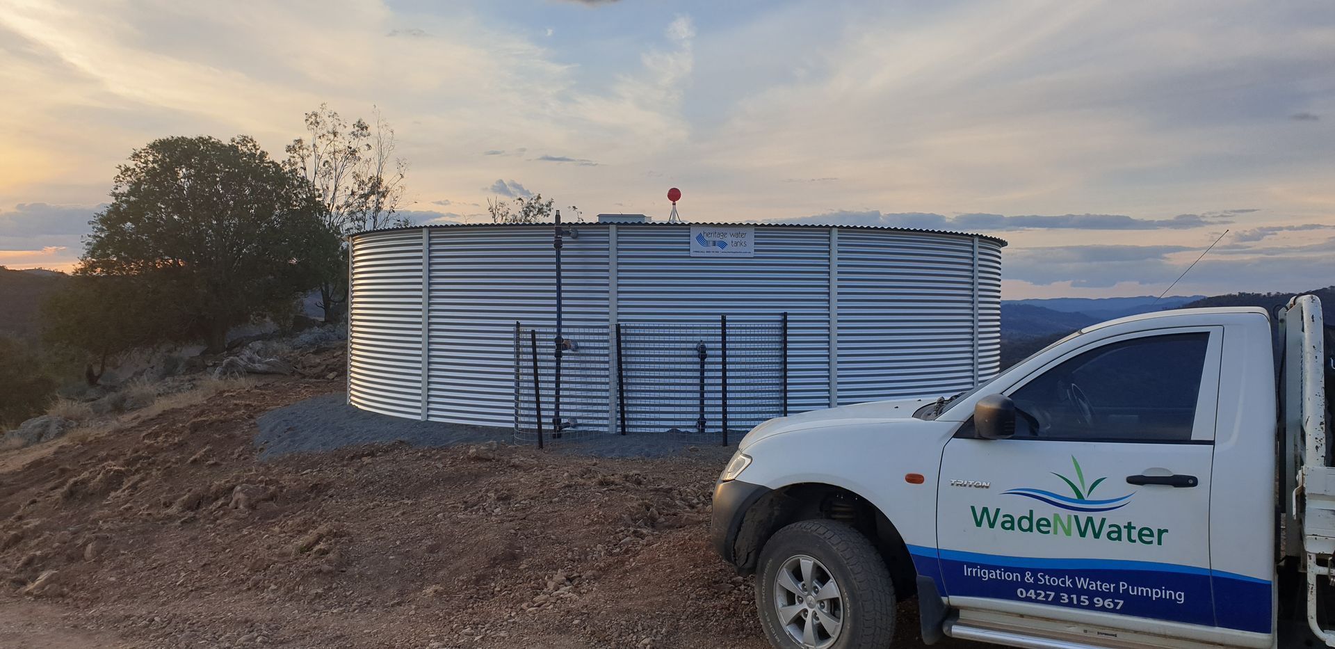 Water Storage Tank — Wade N Water In Nemingha, NSW