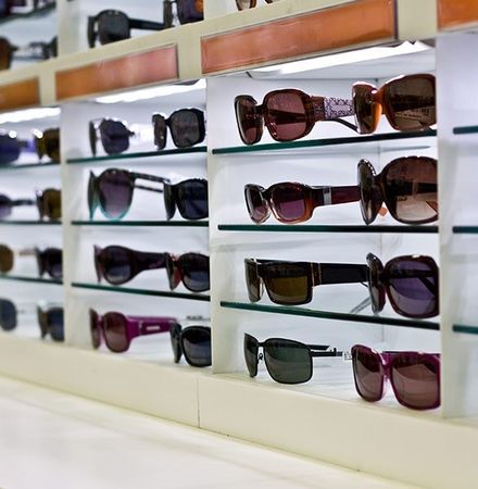 Sunglasses display — S M Weston Optometrist in Yeppoon, Qld
