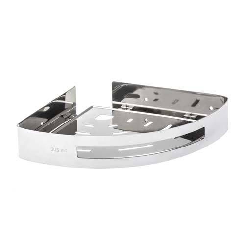 WC-301 ESQUINERO BANDEJA PLANA SIMPLE ACERO INOXIDABLE