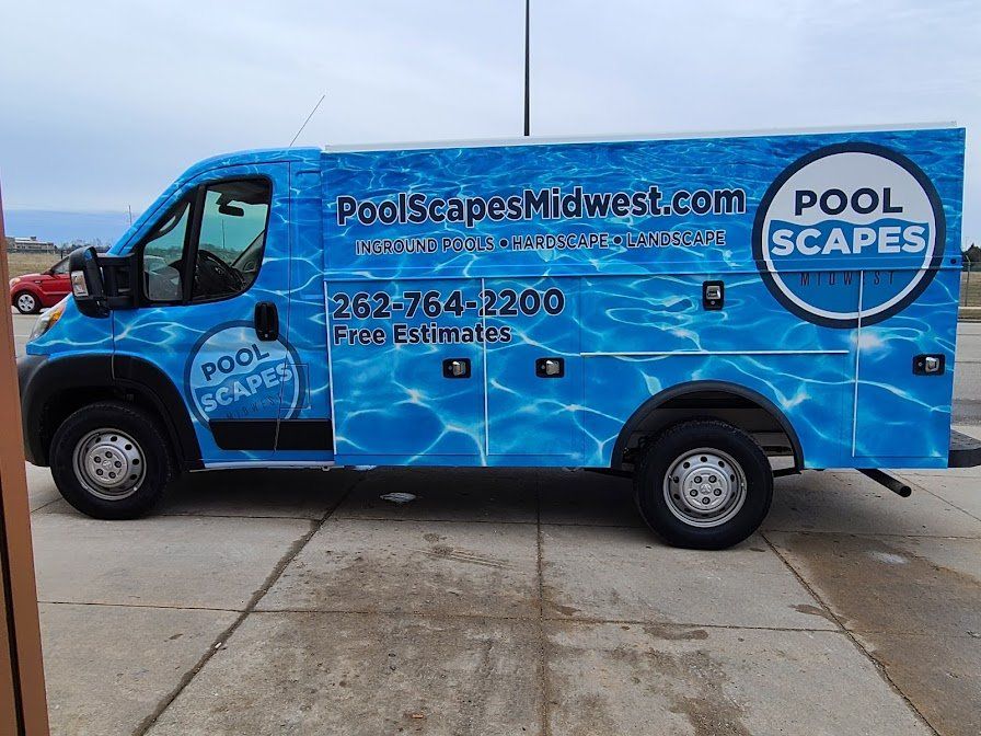 PoolScapes Wrap — Kenosha, WI — Creative Designs Custom Sign