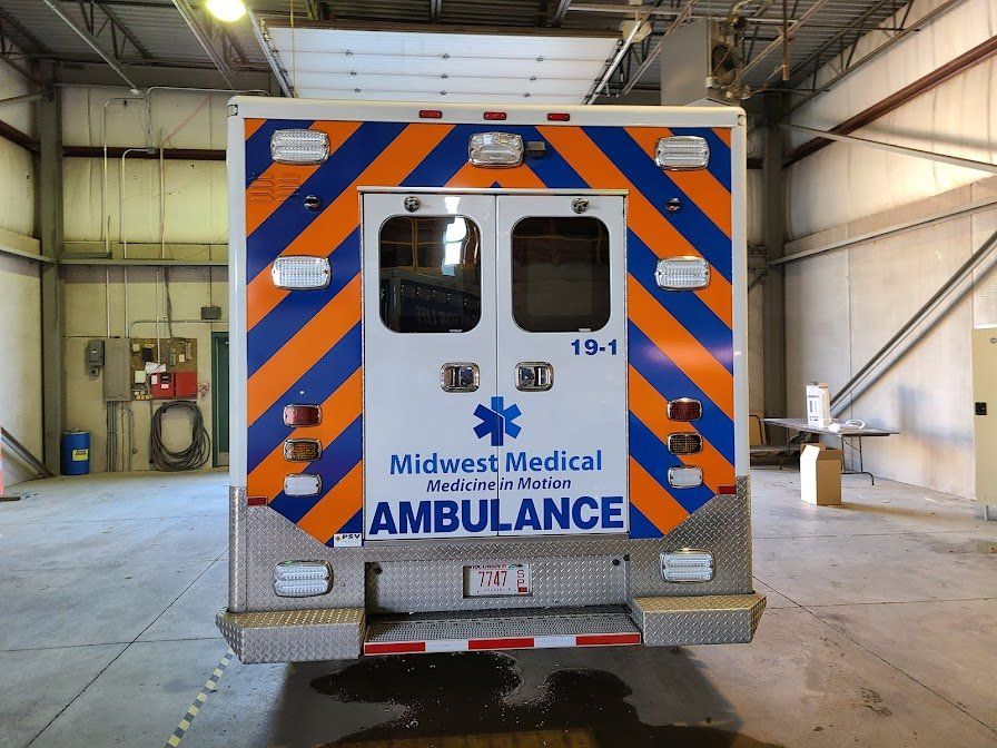 Ambulance Lettering — Kenosha, WI — Creative Designs Custom Sign
