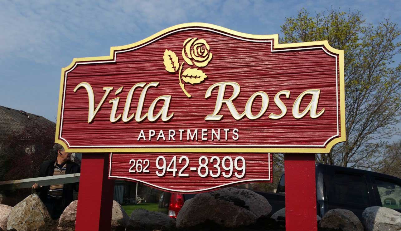 Apartment signs — Kenosha, WI — Creative Designs Custom Sign