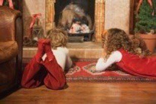 Wide Planked Floors: Ambrose Randa Hardwoods;New Britain,PA : Children lying near fireplace
