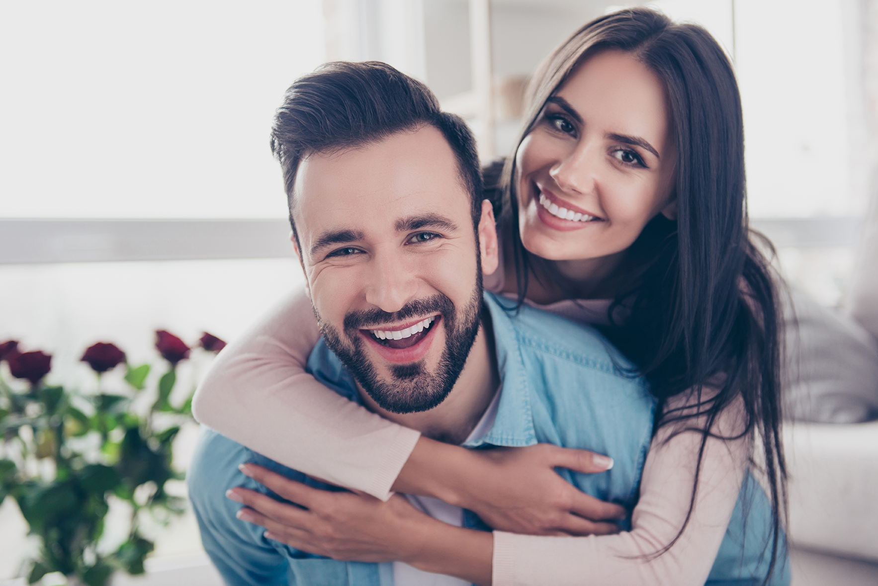 women smiling in the dental treatment room 