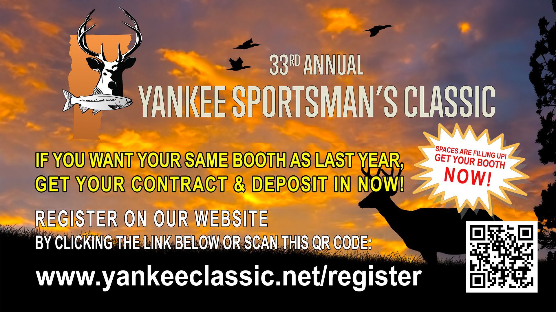 An advertisement for the yankee sportsman 's classic