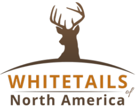 The logo for whitetails of north america has a deer on it