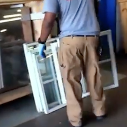 Man Caring Window — Richmond, VA — Budget Glass Company