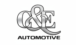 Logo for Demo Auto Repair: text with a gear icon, red and navy colors.