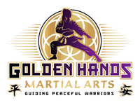 Golden Hands Martial Arts primary logo full color