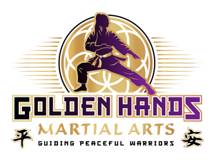 Golden Hands Martial Arts primary logo full color