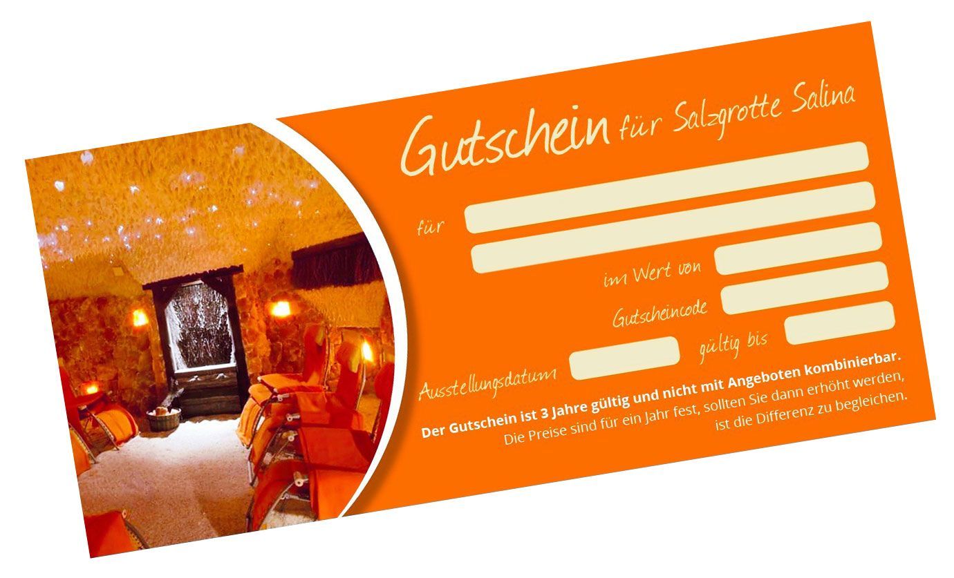 Ansicht Gutschein Salzgrotte Salina