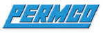 Un logo permco bleu sur fond blanc