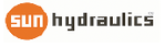 Un logo pour Sun Hydraulics est affiché sur un fond blanc.