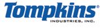 Un logo bleu et blanc pour tompkins industries inc.