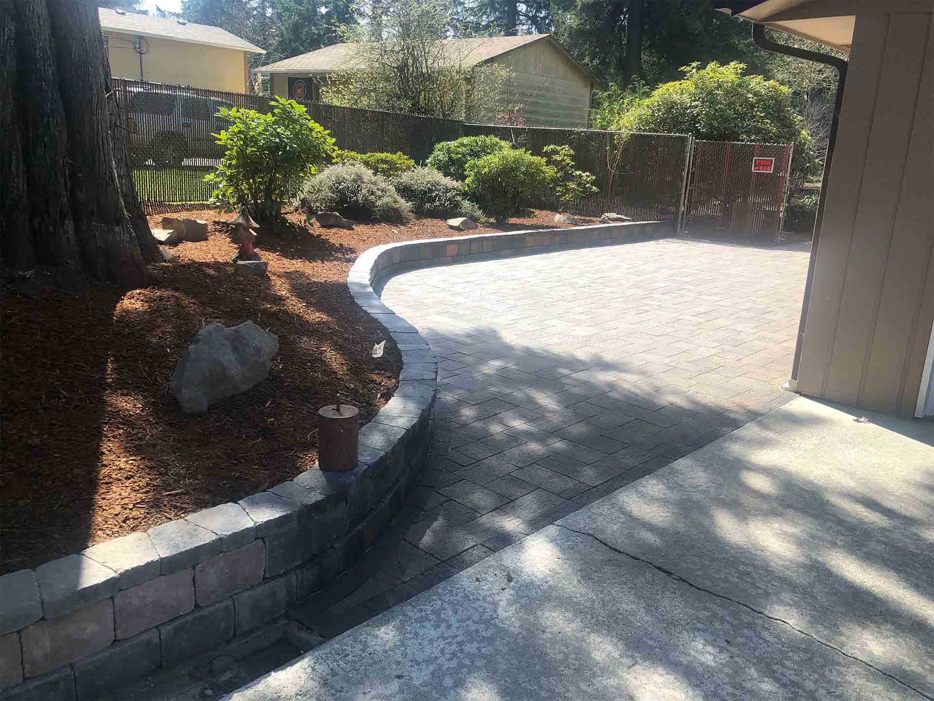 Installed tile walkway - Lacey, WA - All You Need Landscaping