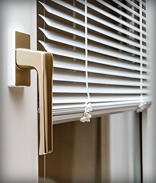 A Close Up Of A Window With Blinds And A Handle — Another Blind Man In Maroochydore, QLD