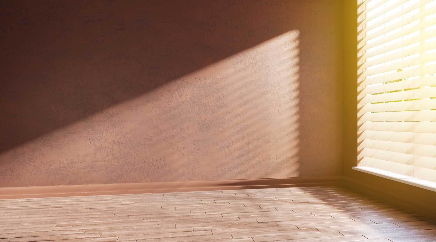 The Sun Is Shining Through The Blinds On The Window In An Empty Room — Another Blind Man In Buderim, QLD