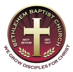 Bethlehem baptist church logo that says we grow disciples for christ