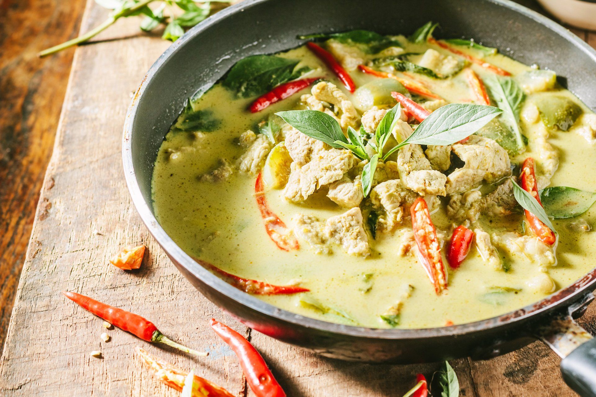 Authentic Thai — Green Curry with Chili  in Wilbraham, MA
