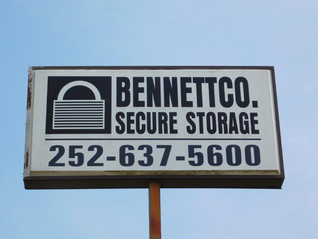 bennetco. secure storage sign