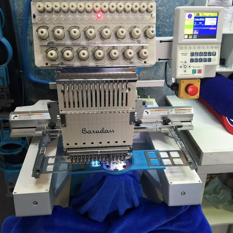 A Machine That Has the Word Barudan on It — Fab Art in Wallabi Point, NSW