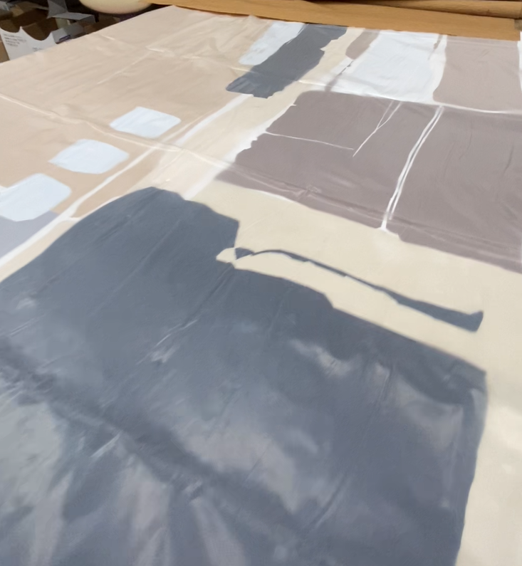 Part of a painting that Commerce Packaging packaged