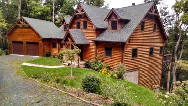 Brown House Made Of Wood – Boone, NC – A Brush Above Painting