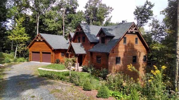 Brown House With Garden – Boone, NC – A Brush Above Painting