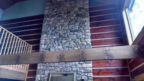 Chimney Made Of Stone – Boone, NC – A Brush Above Painting