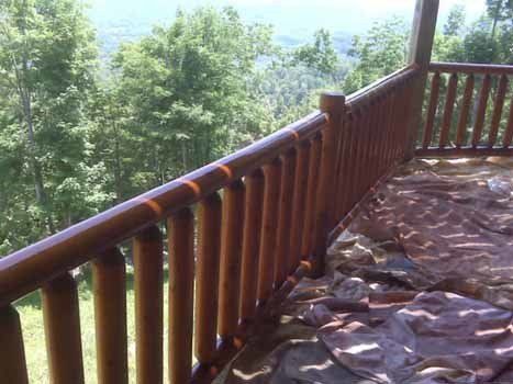 Cabin Deck – Boone, NC – A Brush Above Painting