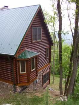 House With Dark Green Roof – Boone, NC – A Brush Above Painting